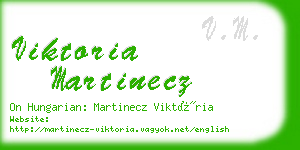 viktoria martinecz business card